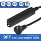 thumbnail image 2 of Cable De Extensión Para Interiores De 9 Pies Con 3 Salidas 13 A 1625 W Negro Paquete De 2, 2 of 8