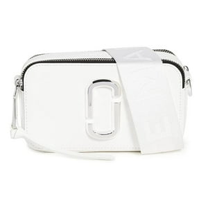 Cartera Marc Jacobs Womens Snapshot Dtm Camera Bag Whitesilver One Size Cowhide Leather