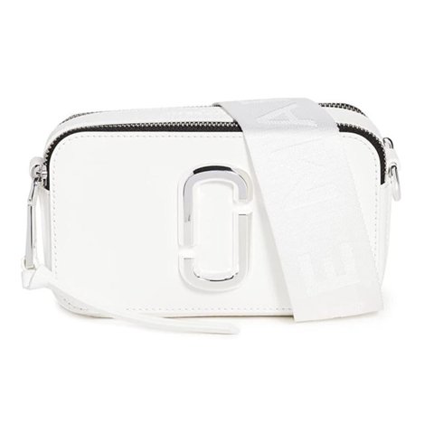 Cartera Marc Jacobs Womens Snapshot Dtm Camera Bag Whitesilver One Size Cowhide Leather