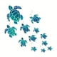 thumbnail image 2 of 1pc, Undersea World Sea Turtle Wall Stickers Detachable Home Decor Vinyl Wall Stickers Children's Room Bedroom Nursery Toilet Bathroom Background Wall Decoration Wall Stickers, 2 of 3