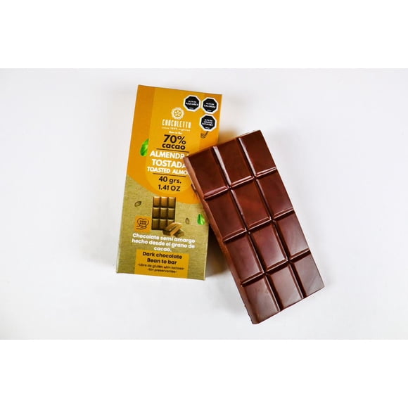 Barra Cacao con Almendras 70%