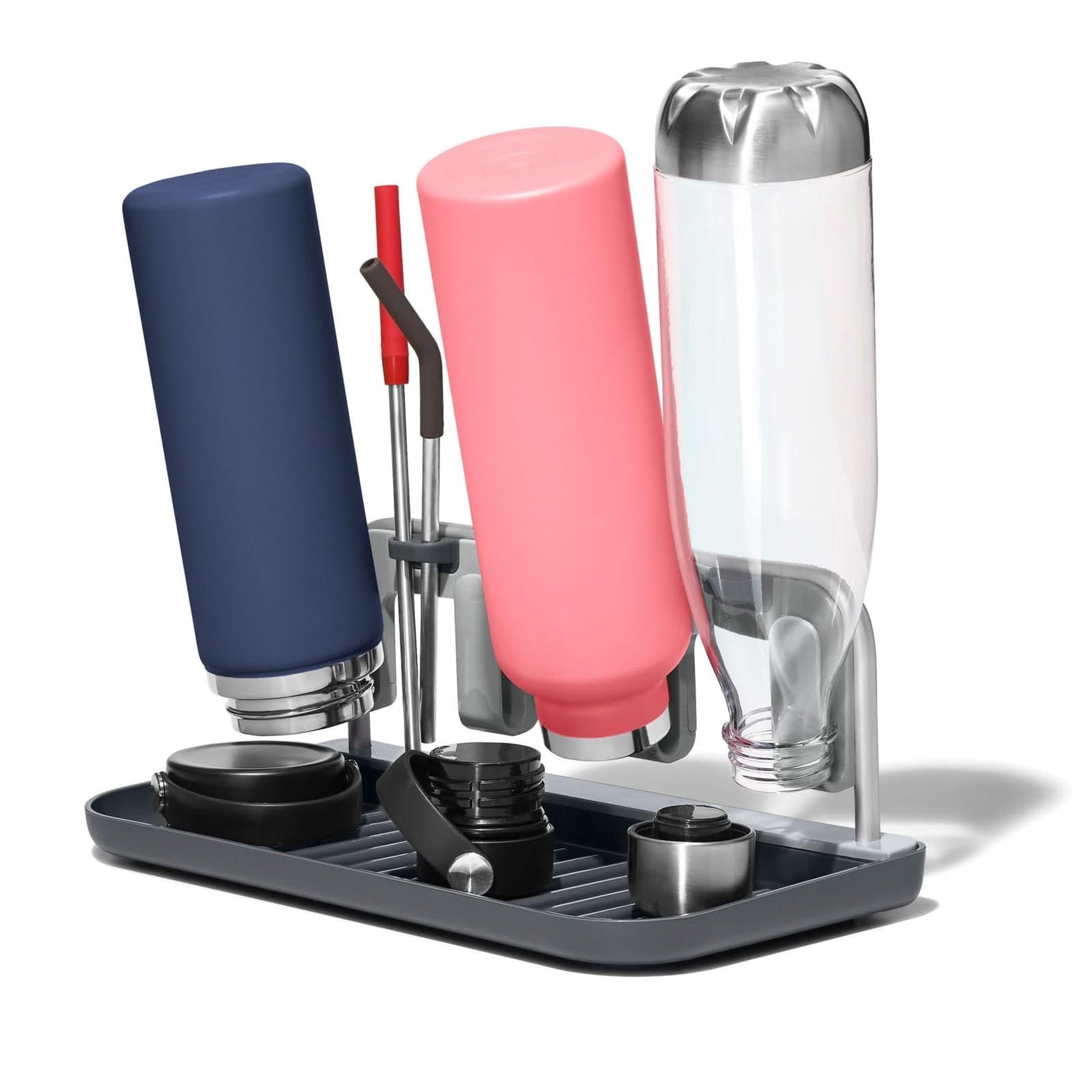 Estante Para Secar Botellas Oxo Good Grips Con Marco De Aluminio