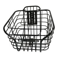 Magideal - Cesta De Almacenamiento De Bicicleta De Hierro Grueso, Contenedor De Soporte Desmontable Para Bicicleta Eléctrica, Instalación Fácil De Accesorios,