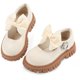 thumbnail image 1 of Zapatos Escolares Wulubaba para Niñas Mary Jane con Lazo – Crema, 1 of 6