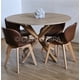 thumbnail image 1 of Juego de Comedor Warwick Melamina Wood 100cm + 4 Sillas Mariposa Ecocuero Wood Cafe, 1 of 3