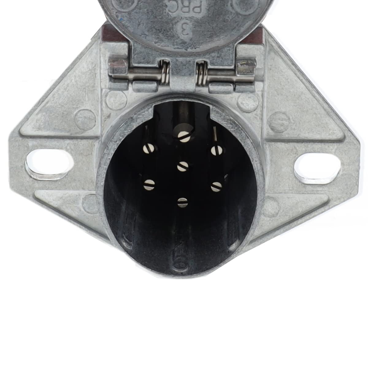 Enchufe Eléctrico Roadpro Rp2345fsae De 7 Vías Para Remolque Con Protector De Cable