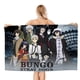 thumbnail image 1 of Bungou Stray Dogs Toalla de playa de secado rápido con diseño temático, regalo para mujeres y niñas, ideal para cumpleaños, fans, amantes de la música, uso en la playa o al aire libre, 78 × 150 cm, 1 of 6