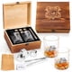 thumbnail image 1 of Juego de vasos para whisky ADEXDO con piedras y caja de madera, 1 of 7