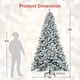 thumbnail image 2 of Árbol de Navidad DORTALA, 2,7 m, con bisagras y soporte, 2 of 7