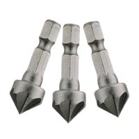 Ioensy - 3 Brocas De Corte De Chaflán De 90 Grados Reemplazables Para Carpintería De Metal