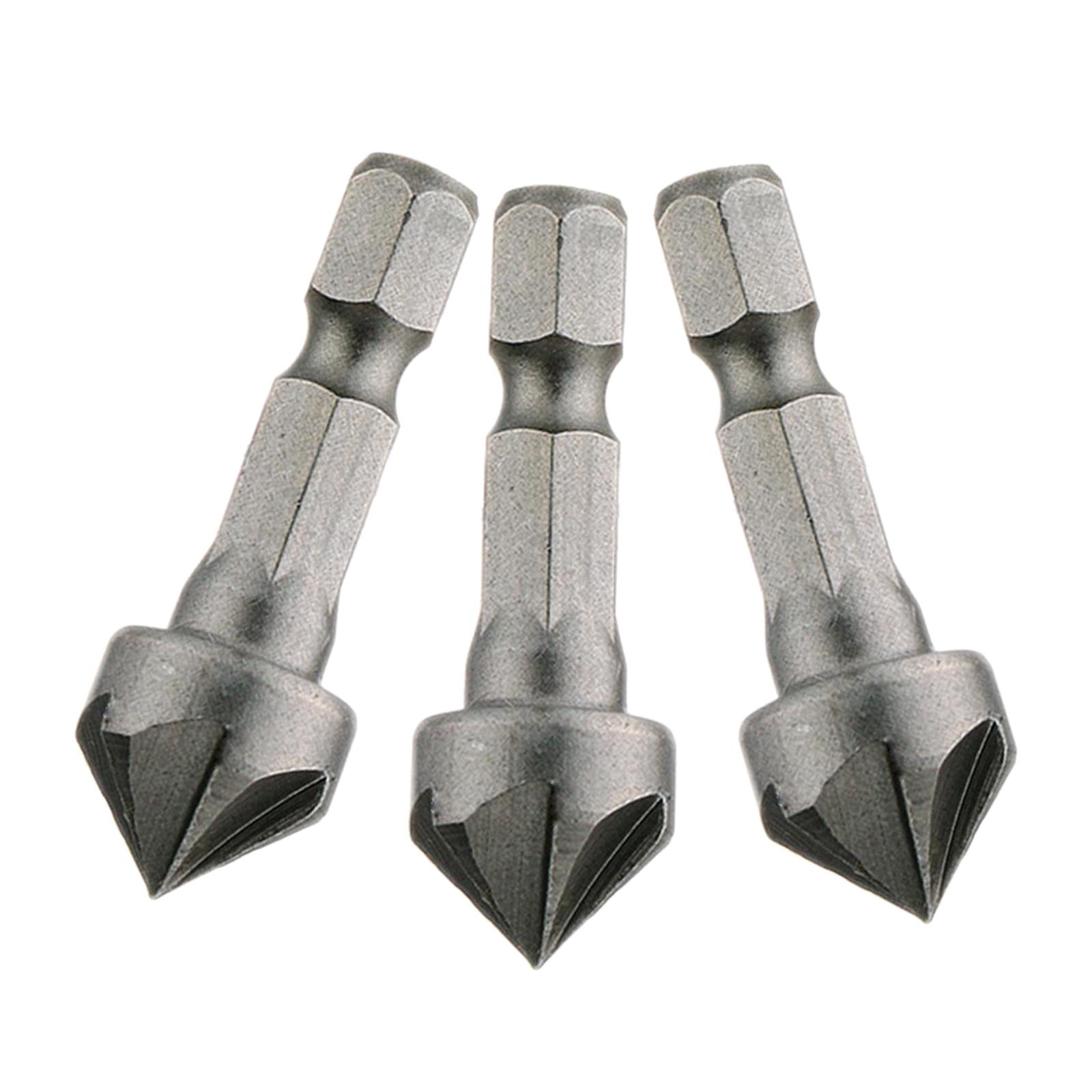 Ioensy - 3 Brocas De Corte De Chaflán De 90 Grados Reemplazables Para Carpintería De Metal