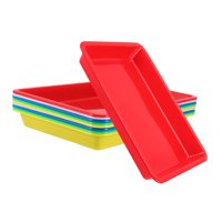 Magideal - 10 Piezas Bandejas Para Servir Platos De Comida Bandejas De Almacenamiento Bandejas De Té Platos Ligeros Portátiles Fáciles De Limpiar Adecuados Para 245 Cm X 18 Cm X 23 Cm