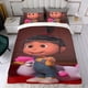 thumbnail image 4 of Agnes de Mi Villano Favorito Conjunto de sábanas temático, trío de piezas, cómodo y amigable con la piel, diseño único, regalo de decoración para el hogar para familiares, amigos y fans,173X218cm, 4 of 6