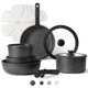 thumbnail image 1 of Juego de utensilios de cocina CAROTE antiadherentes, 15 piezas, con mango desmontable, 1 of 3