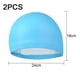 thumbnail image 2 of Gorro de natación de 2 piezas Gorro de natación con protección para los oídos Gorro de natación de PU con pelo de mayordomo Gorro de natación de entrenamiento para adultos, 2 of 6