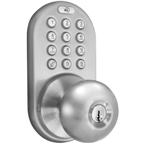 Cerradura de puerta MiLocks DKK-02SN con panel táctil electrónico y entrada sin llave