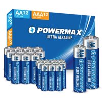 Paquete Combinado De Pilas Alcalinas Powermax De 24 Unidades Aa/Aaa
