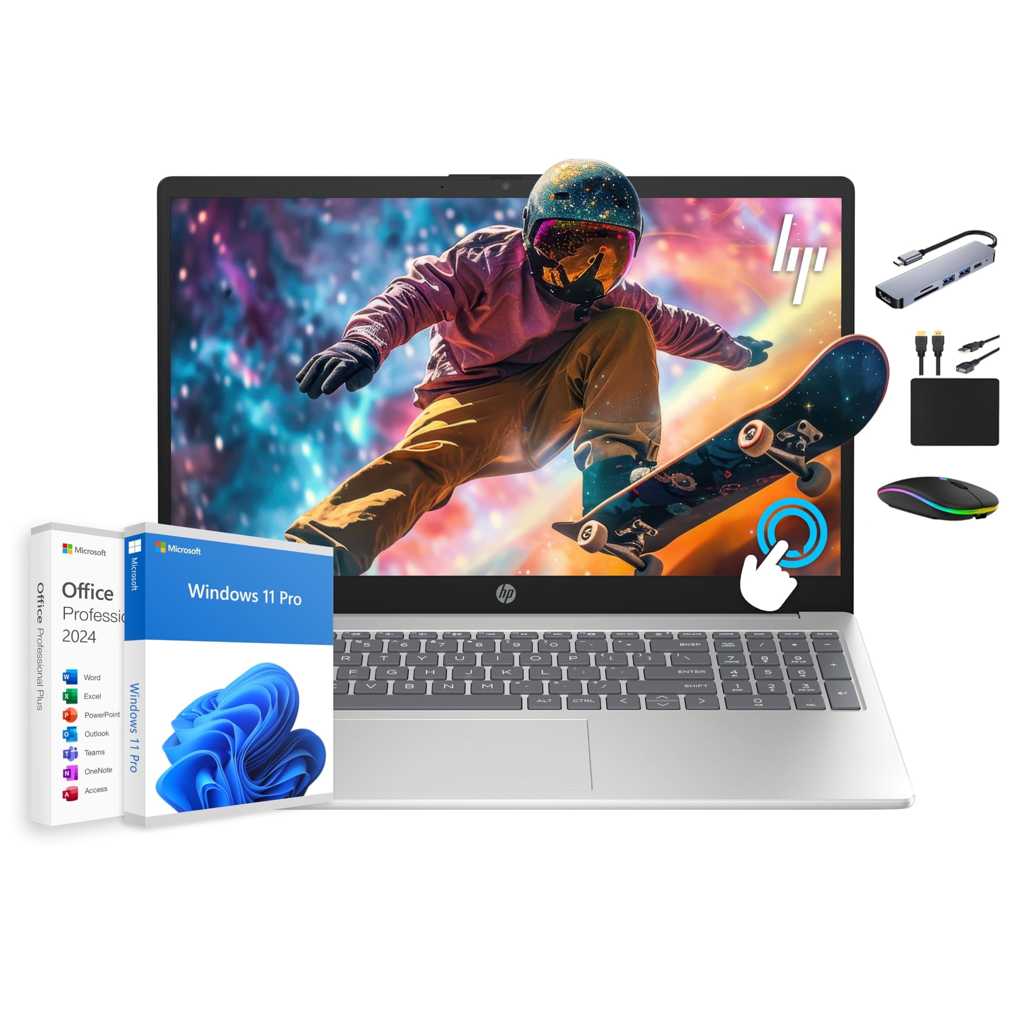 Laptop Hp Premium 15.6 Hd Con Pantalla Táctil De 16 Gb De Ram Y 1,5 Tb De Almacenamiento