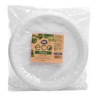 Plato Biodegradable 25 Cm 10 Un Great Value