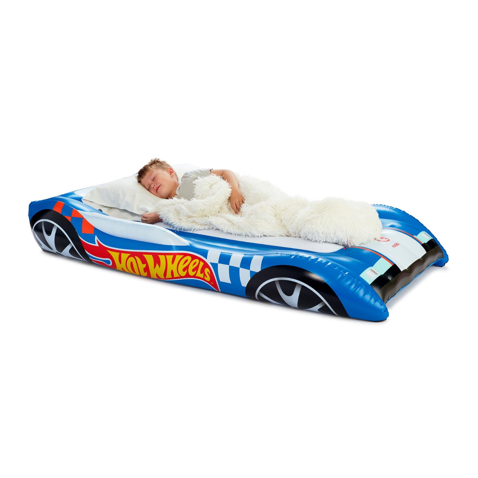 Colchón Inflable Y Cama Sleepover Funboy Hot Wheels Twin