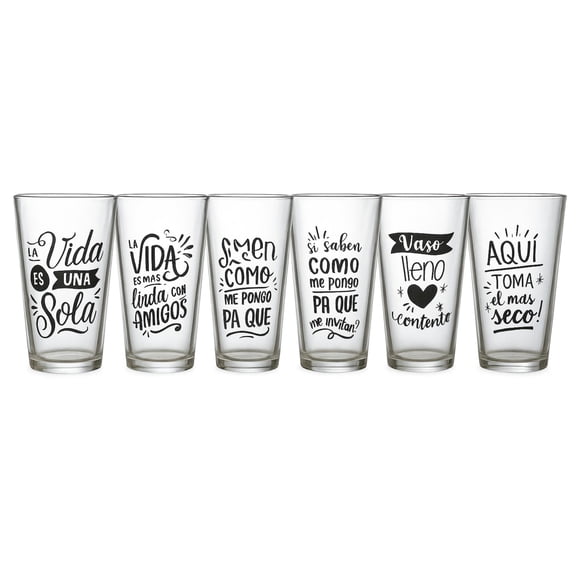 Set 6 Vasos 480ml Vidrio