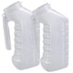 thumbnail image 1 of Biberón de orinal masculino Vally portátil con tapa y asa, 1000 ml, 2 unidades, 1 of 8