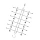 thumbnail image 2 of Percha De Falda Para Armario, Percha De Falda De Pantalón Múltiple De Metal Para Pantalones Cortos, 2 of 3