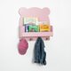 thumbnail image 2 of Estante de pared Delta Children Brannan Bear con 4 ganchos, colorete, 2 of 9