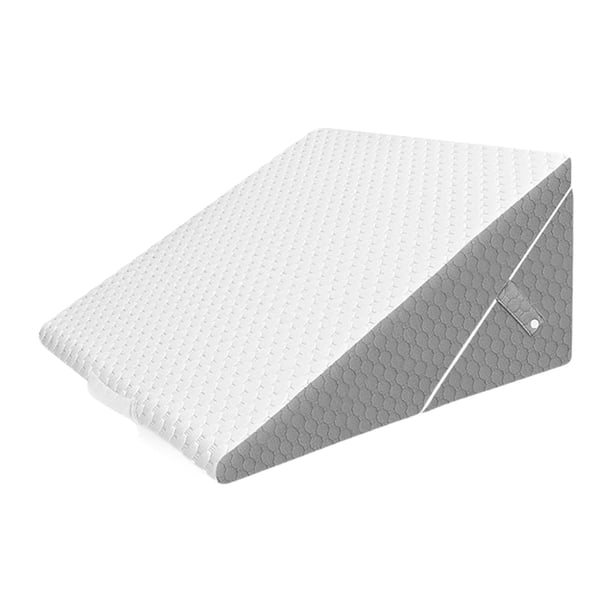 Almohada de cuña para cama, almohada triangular, respaldo de cuña, almohada de respaldo, almohada de espuma viscoelástica para leer, relajarse, roncar