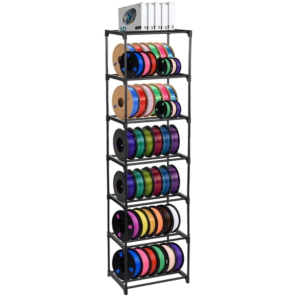 Estante de almacenamiento de filamentos para impresora 3D FMOACEN de 7 niveles, metal