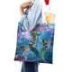thumbnail image 4 of Mermaid Magic Bolso de tela con estampado de lienzo para mujer, bolsa de compras reutilizable y estética, con cremallera interior, regalo para mujer, 35 × 40 cm., 4 of 6