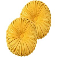 Imac Hogar - Pack De 2 Cojines Decorativos Redondo Elegante Y Sofisticado