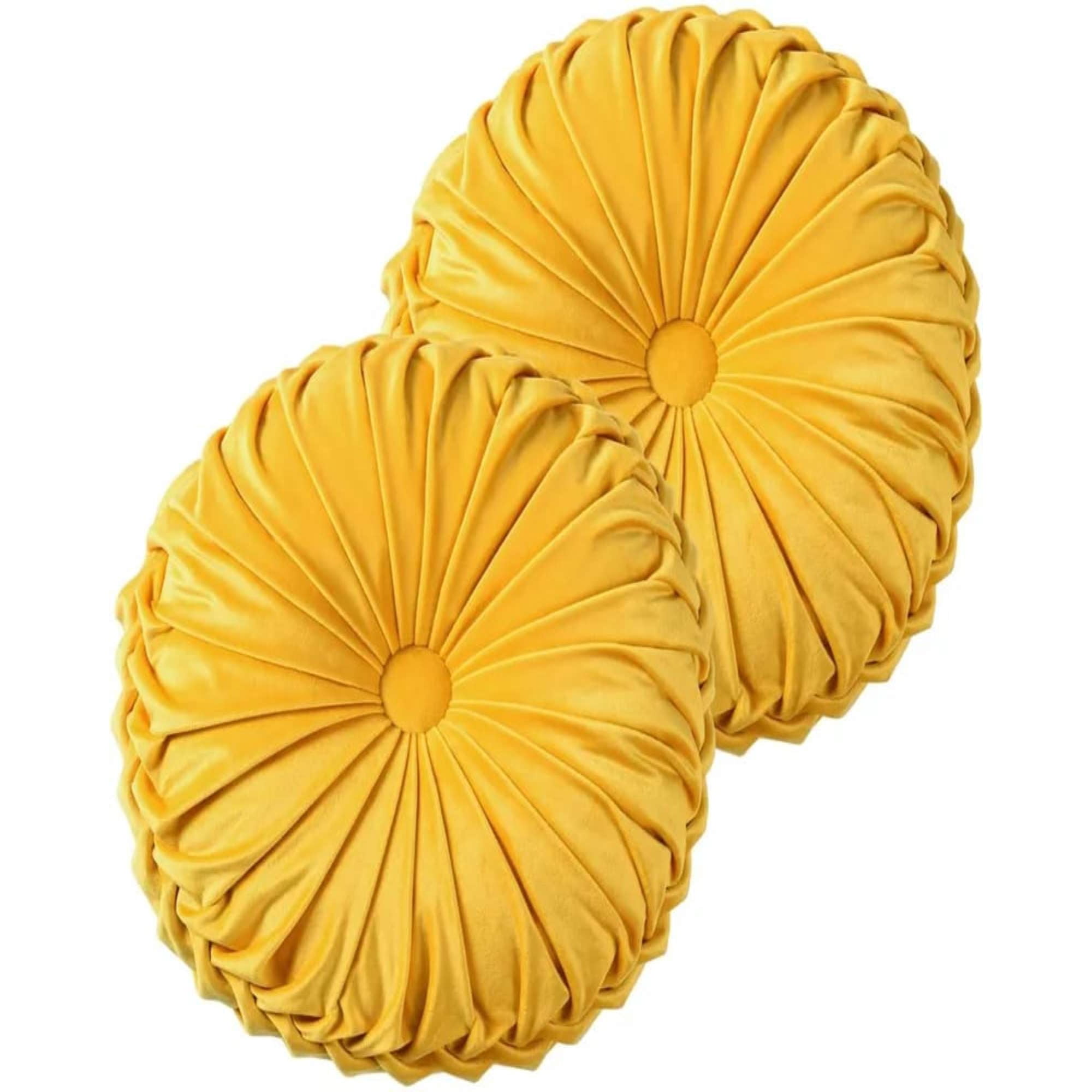 Imac Hogar - Pack De 2 Cojines Decorativos Redondo Elegante Y Sofisticado