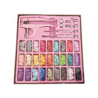 Importclick - Pinza Remachadora Broches Plásticos Snap + 270 Broches