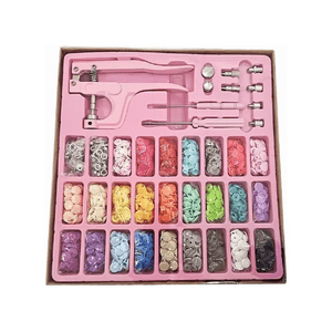 Importclick - Pinza Remachadora Broches Plásticos Snap + 270 Broches