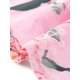 thumbnail image 5 of INSPIRE CHIC Camisa Floral Chic de Mujer Manga Corta Encaje Cuello Peter Pan Botón Frontal Blusa Rosa Brillante M, 5 of 6