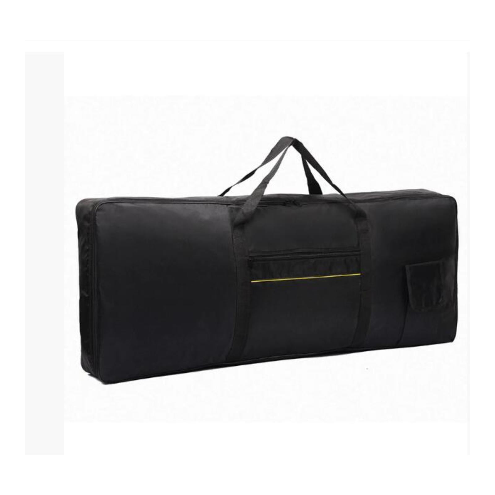 Bothyi - Funda Para Teclado De 61 Teclas, Estuche Para Piano Eléctrico, Para Cables De Audio Y Pedales, Para Exteriores, Con Tira Amarilla.