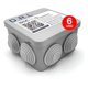 thumbnail image 2 of Pack 6 Caja Estanca Derivación Drl Ip40 80x80x50mm Conos Sec Gris, 2 of 8