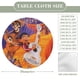 thumbnail image 2 of Coco theme Fitted Round Tablecloths Elastic Edged Table Covers Waterproof Table Cloth For Kitchen Holiday Party Tables Decor 150cm, 2 of 6