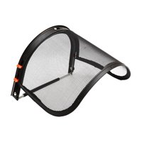 Ioensy - Combo De Protector Facial Y Soporte Para Cascos De Ala Completa Visera De Alambre De Metal Negro