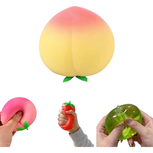 Juguete squishy plátano novedad bola antiestrés adulto plátano alivio sensorial blando lento elástico fidget