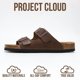 thumbnail image 3 of Sandalia Project Cloud Venita de cuero genuino con memory foam, 3 of 5