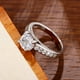 thumbnail image 4 of Elegant 925 Silver Plated Wedding Ring with 4 Claw Setting and 1.5 Ct Zircon - Perfect for Couple Engagement and Fine Jewelry, 4 of 5
