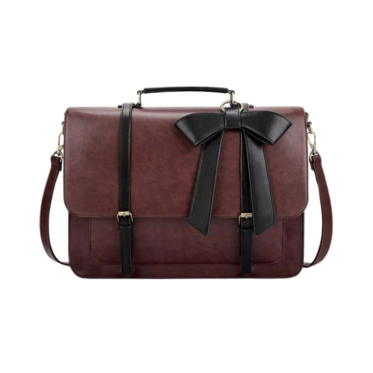 Ecosusi - Maletín Y Mochila Cocoa Truffle Para Notebook 15.6 - Café