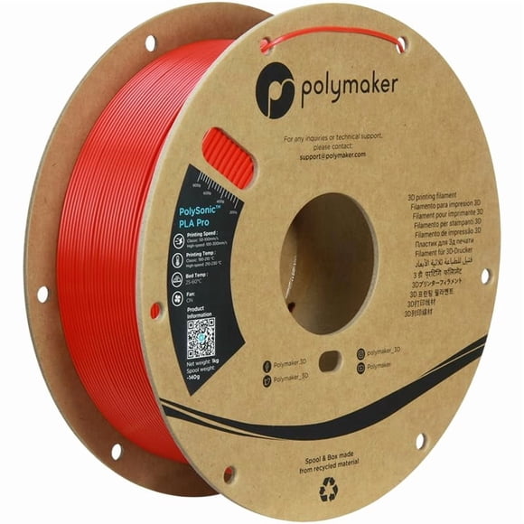 Filamento de impresión 3D POLYMAKER High Speed PLA Pro 1.75 mm