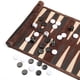 thumbnail image 3 of Roll-up Portable Suede Backgammon Game Set - para adultos y niños - ideal para viajes de RV, cruceros, avión, camping, mochila, viajes por carretera, etc., 3 of 3