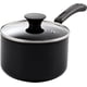 thumbnail image 1 of Sartén antiadherente Cook N Home de 3 litros con tapa de vidrio de aluminio negro, 1 of 7