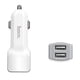 thumbnail image 3 of Cargador para Auto Hoco Z23 Dual USB Blanco, 3 of 3