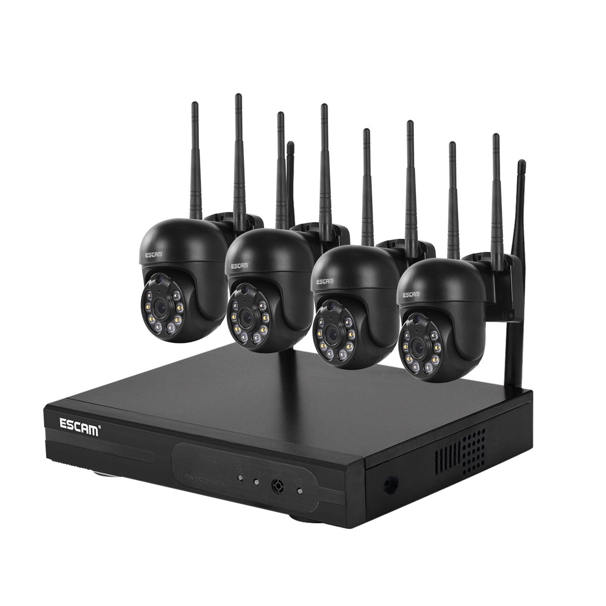 Kit Nvr 4 Cámaras Ip Wifi 1296p 3mp Escam Wnk614