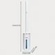 thumbnail image 2 of 1pc Bathroom Accessories Equipped With Multiple Brush Heads, Powerful Decontamination And Cleaning Brushes With Fragrance, Non Perforated Wall Mounted Long Handle And Bracket, Disposable Toilet Brush, 2 of 4